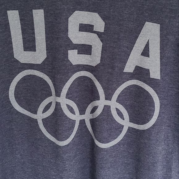 NWOT USA Olympic Boys Navy T-Shirt Short Sleeve Size Y 10-12 - Picture 2 of 4